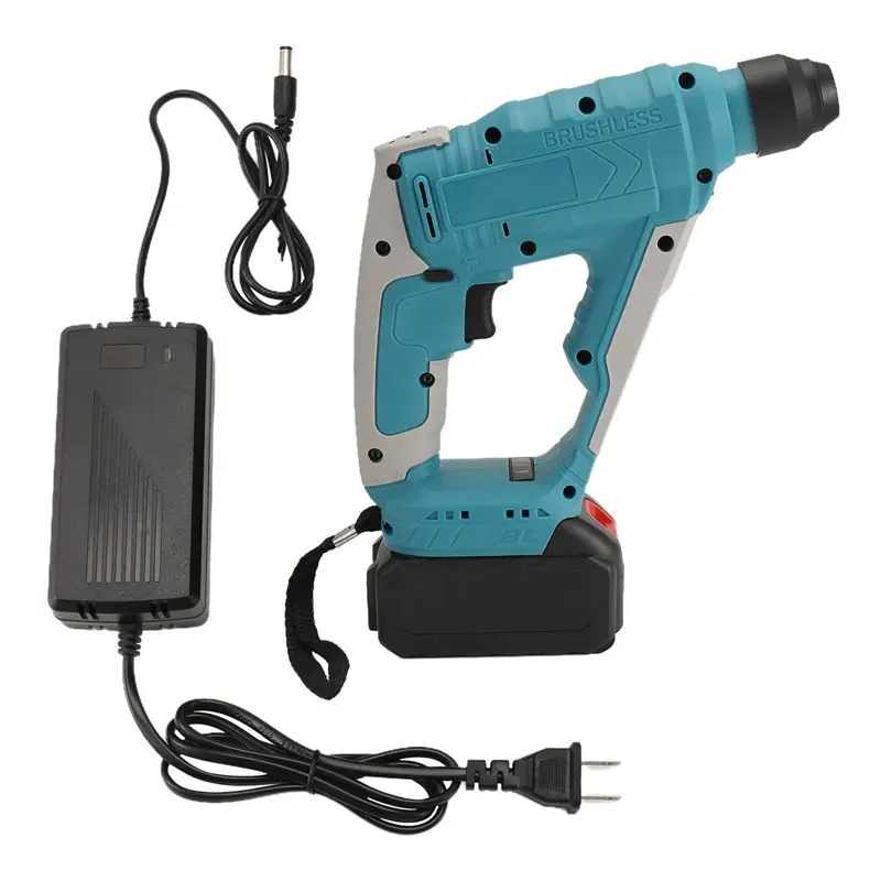 ABFU-Brushless Hammer Drill, SDS-Plus Cordless Hammer Drill For Concrete Masonry,Stones, Household Lithium Hammer