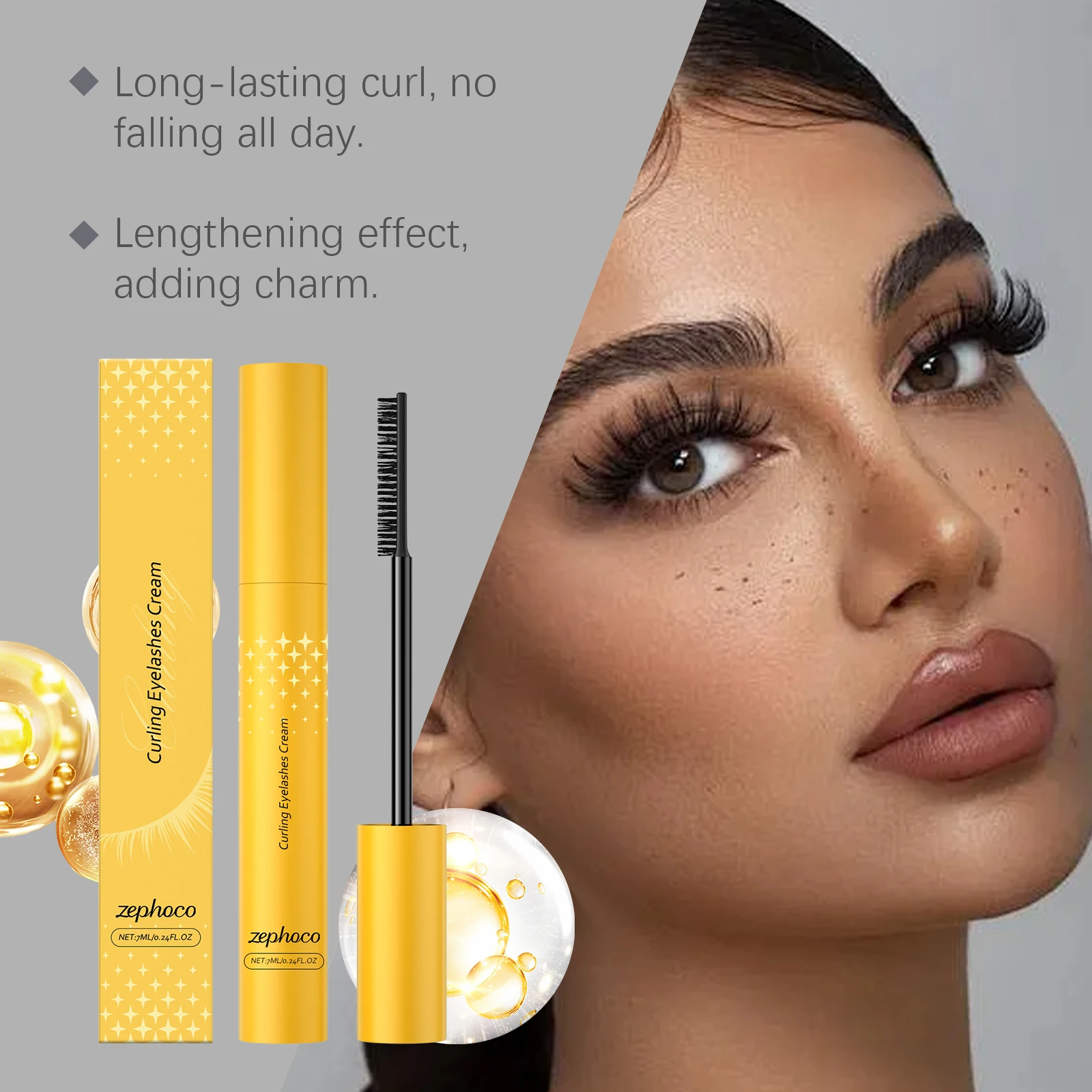 

Curling Eyelashes Cream Long-lasting, Long-lasting Curls, Thick, Moisturizing, Nourishing, Waterproof, Quick-drying, Anti-smudge