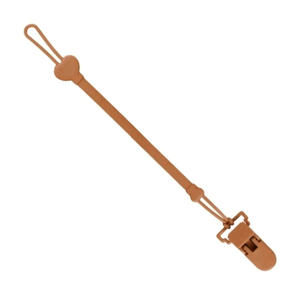 

Silicone Pacifier Holder Clip Food-grade Anti-lost Baby Pacifier Chain Adjustable BPA Free Baby Teething Toys Strap Infant