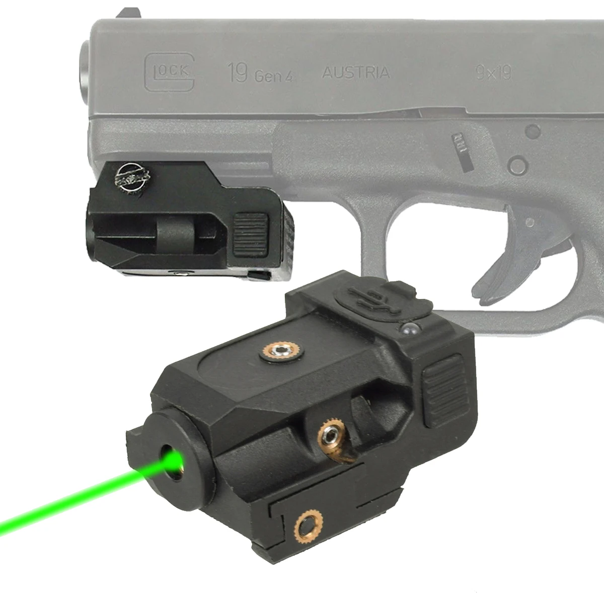 USB Aufladbare Rot Grün Dot Laser Anblick Taktische 20mm Picatinny Weaver Schiene Montieren Für GLOCK Pistole Pistole Pistole Gewehr