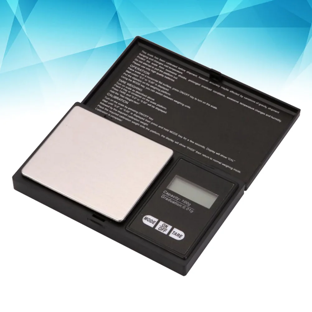 

Digital Jewelry Scale High Precision 100G 0.01g Compact Electronic Pocket Scale LCD Display for Gold Silver Gemstones Coins