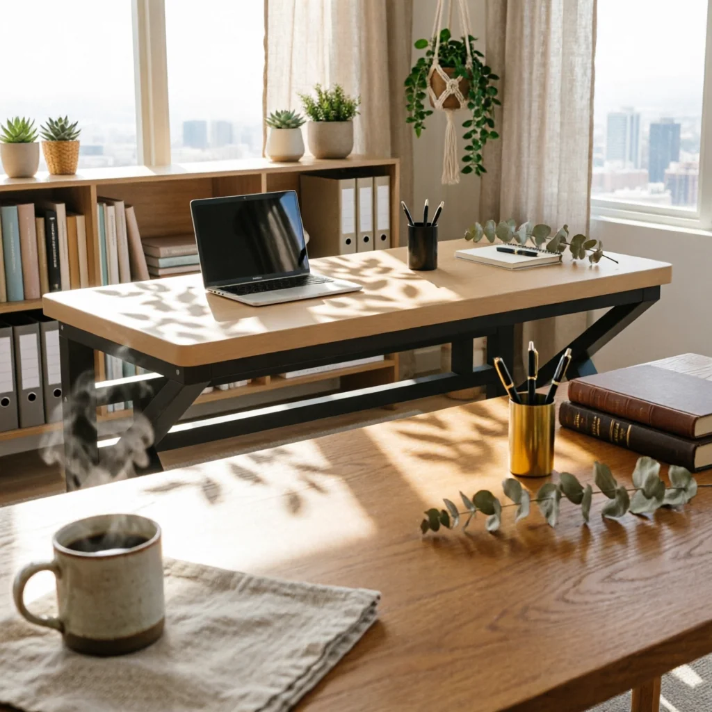 bureau-d'ordinateur-avec-plateau-epais-en-bois-table-d'etude-robuste-mobilier-de-bureau-au-design-minimaliste-pour-etudiants