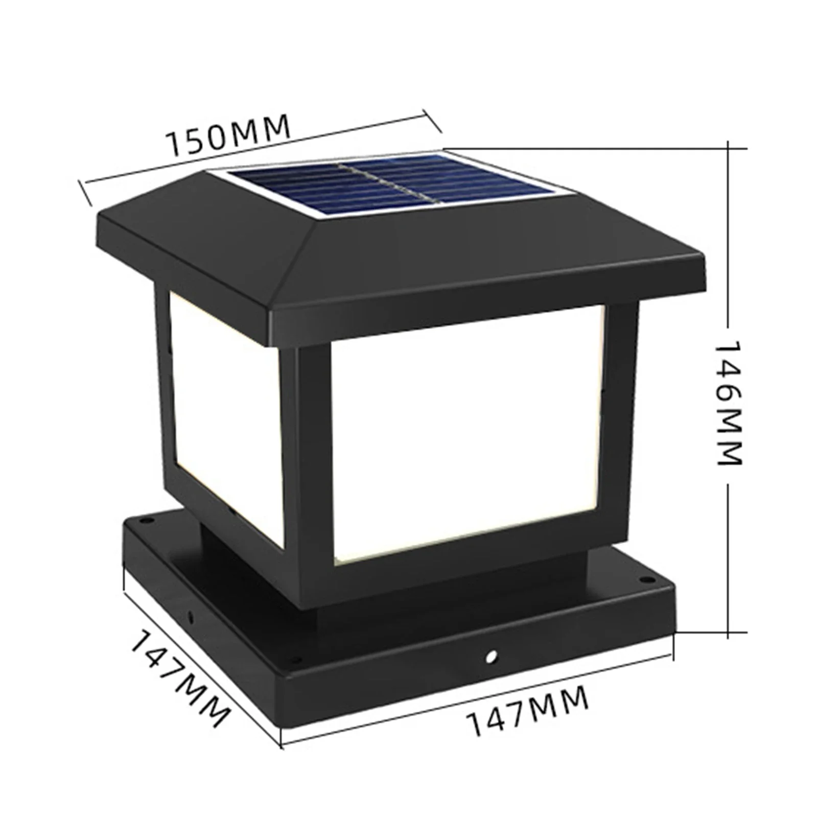 15/20cm LED Solar Outdoor Post Light Motion Sensor Outdoor Wall Light for Garden Landscape Yard Patio