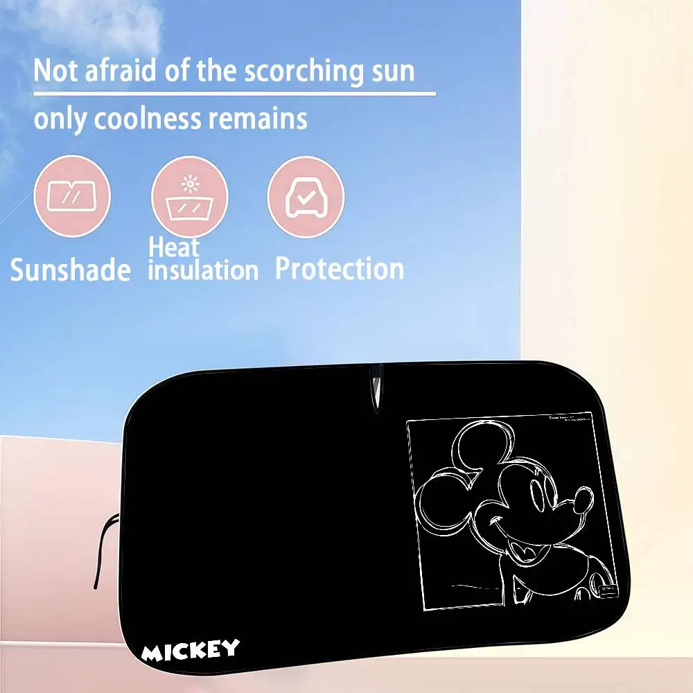 

Disney Mickey Car SunShade Windshield Sun Shade Personalized Picture Block UV Rays Visor Protector