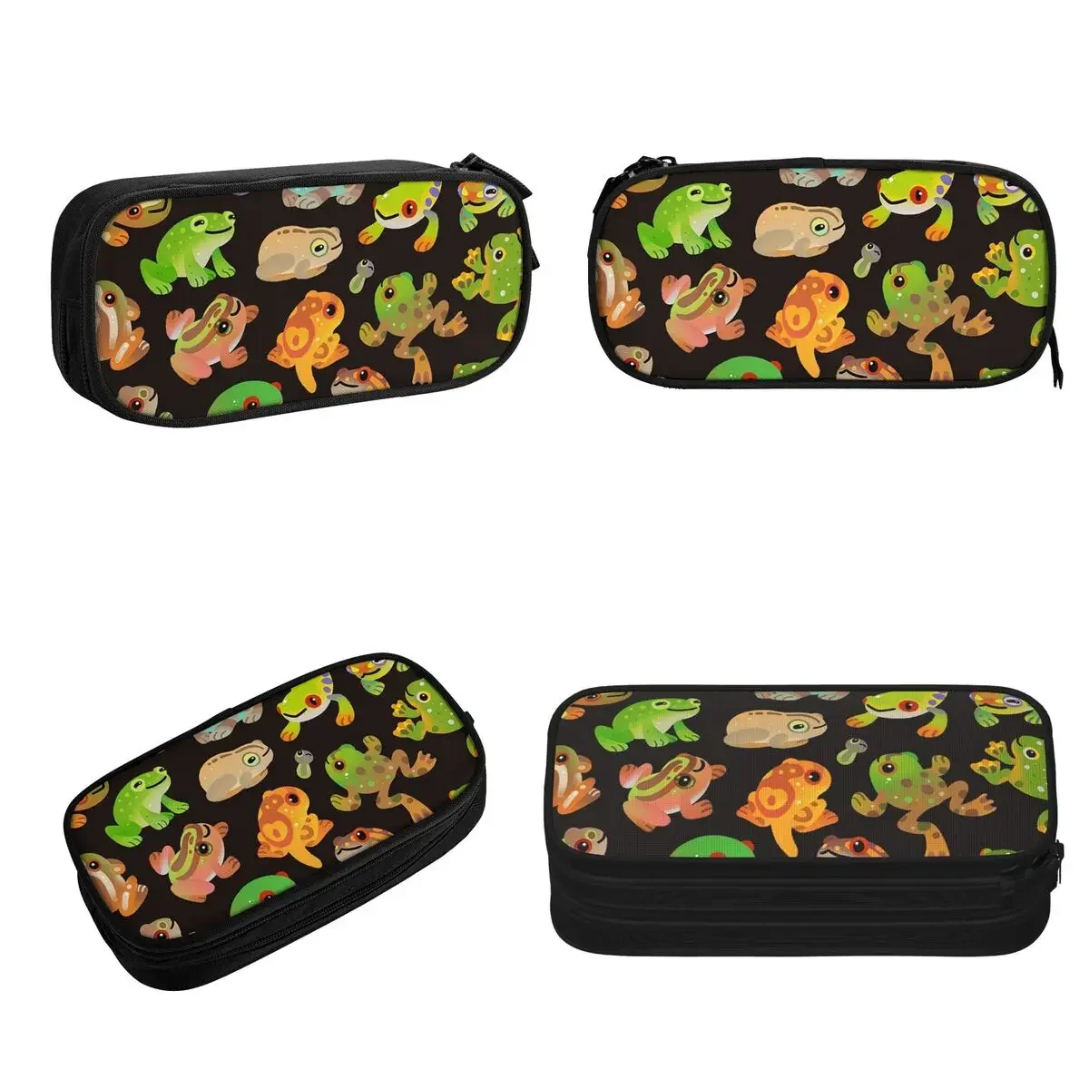 Tree Frog - Dark Pencil Cases Large Storage Pen Bags Pen Box Pencil Pouch For Boys Girls Students Stationery School Office