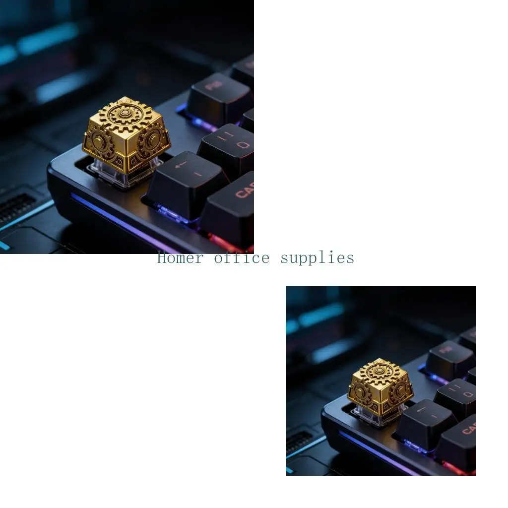 

K43B Unique Resin 3D Gear Keycap For Mechanical Keyboards ESC keycap Enhances Gaming Setups Aesthetics