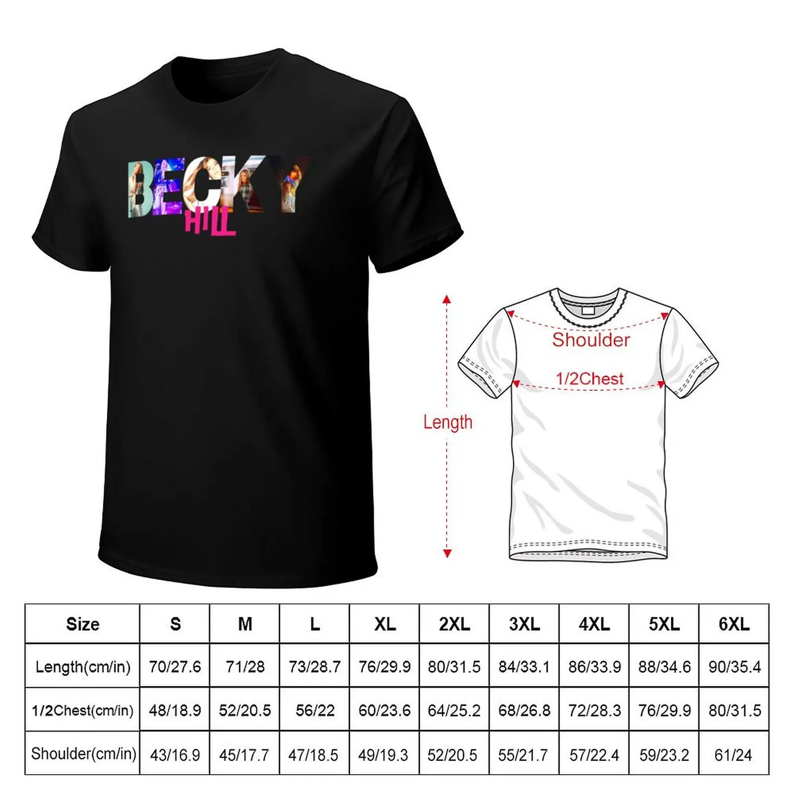 becky hill classic t shirt sticker T-Shirt sports fans anime mens shirts graphic tee