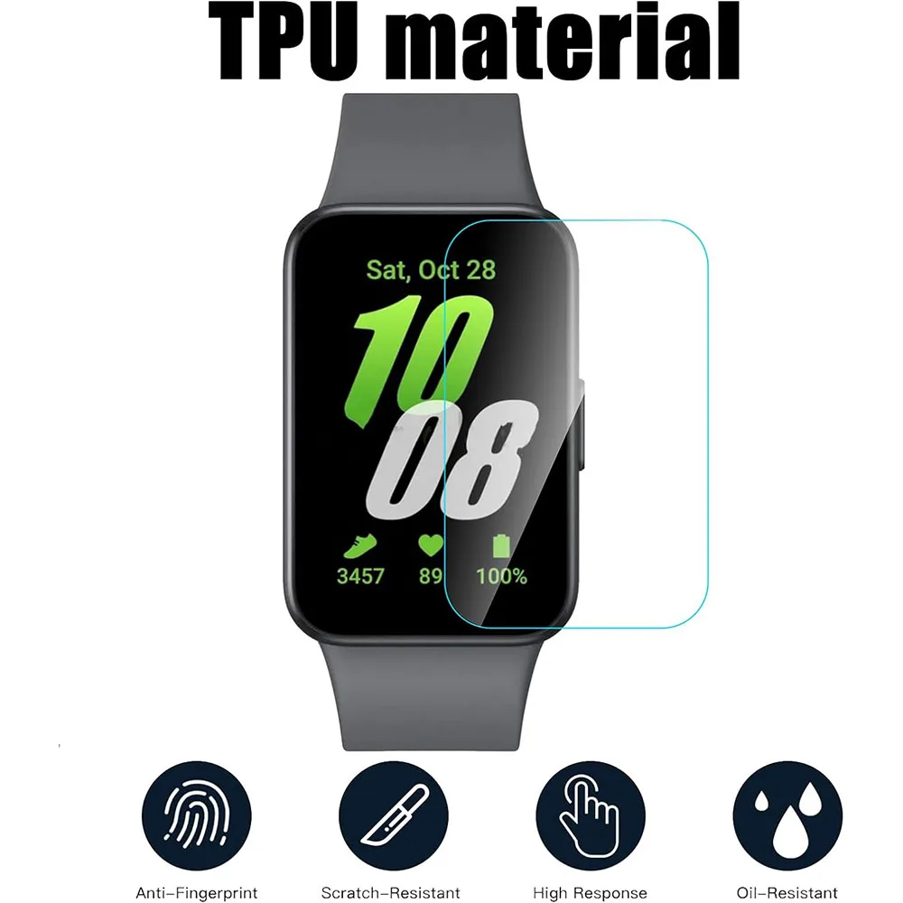 فيلم هيدروجيل لسامسونج غالاكسي فيت 3 ، مضاد للخدش ، لينة ، تبو ، واضحة ، حامي الشاشة لسامسونج غالاكسي fit3 ، وليس الزجاج