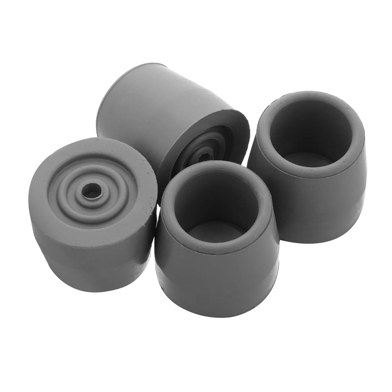 4Pcs Rubber Walker Tips Non Slip Replacement Accessories for Walkers Canes Crutches Sturdy Grip Stability Fall Prevention Daily
