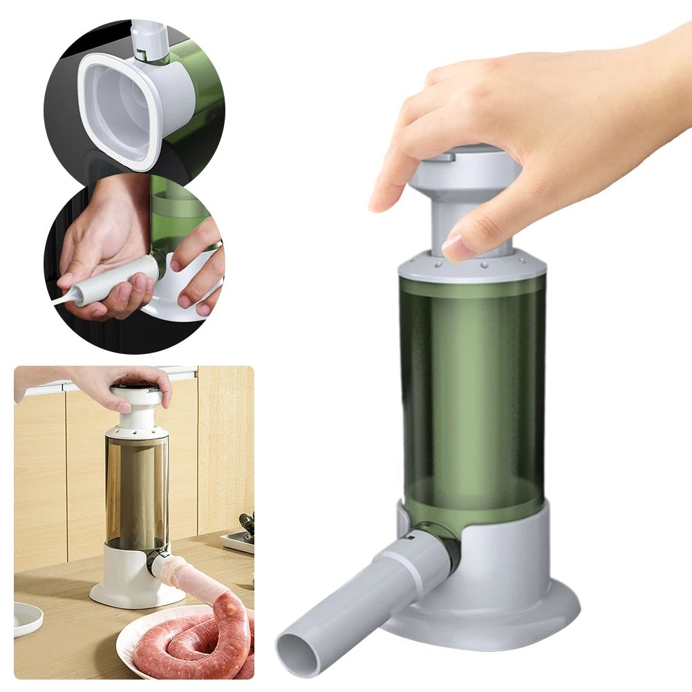 

Ручной наполнитель для колбас с 4-размерными трубками для начинки колбас, наполнитель для колбас, шприц для колбас, наполнитель для коммерческого домашнего использования