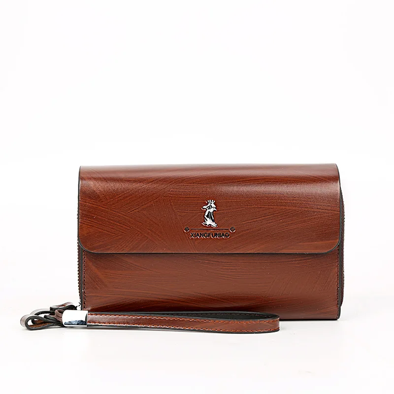

New Xingfu Bird Single-Pull Wallet Men's Casual Business Clutch Multifunctional Mobile Phone Bag Fashion Clutch