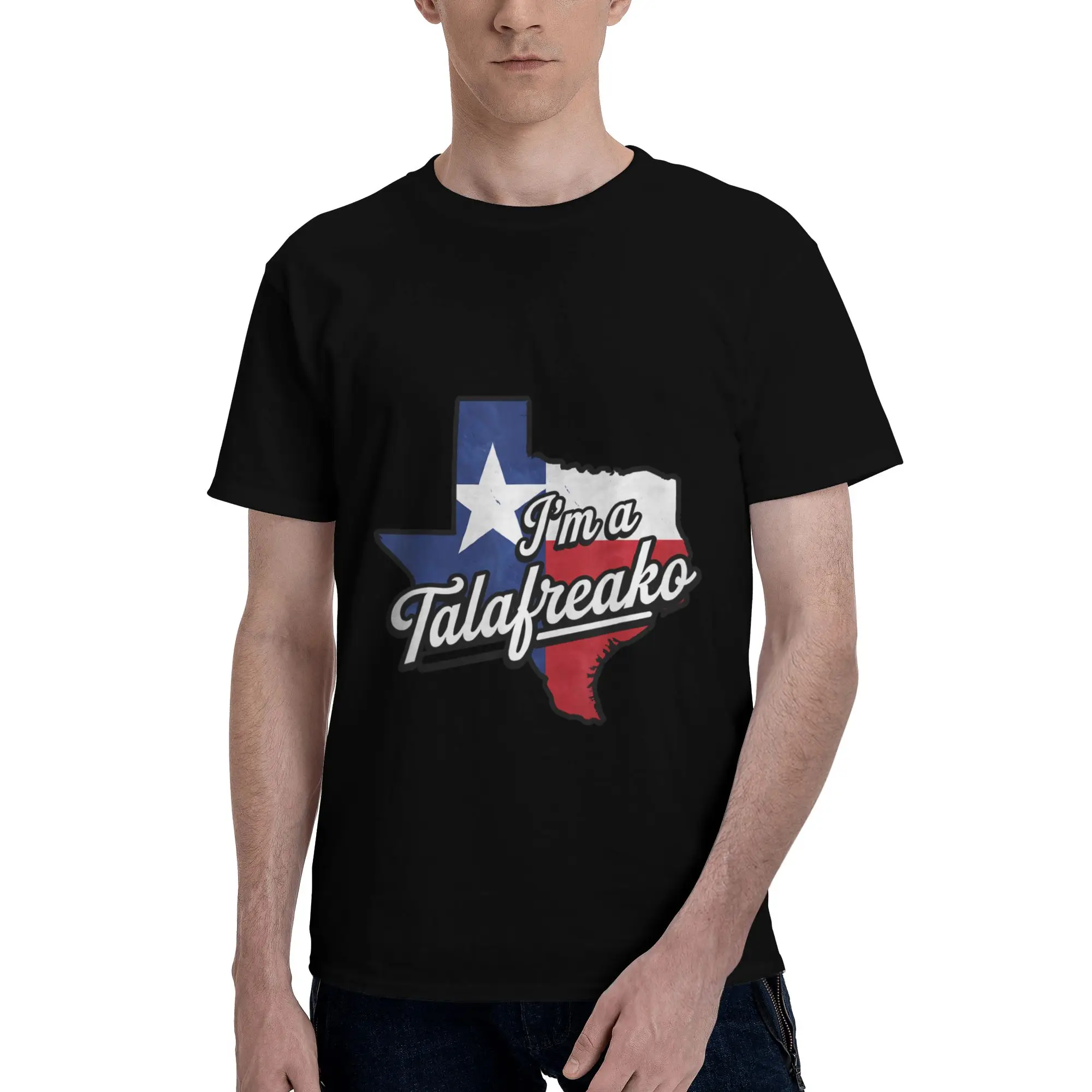 Talafreako James Talarico 2026 Texas US Senate Flag Men's T-Shirt Clothes  Casual Tee Shirt Short Sleeve fugees Pure Cotton