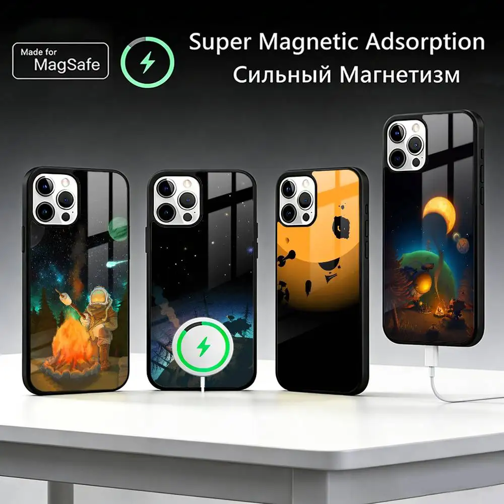 

Adventure Game O-Outer W-Wilds Phone Case For iPhone17,16,15,14,13,12,11 Plus,Pro Max, New Magnetic Wireless Charging