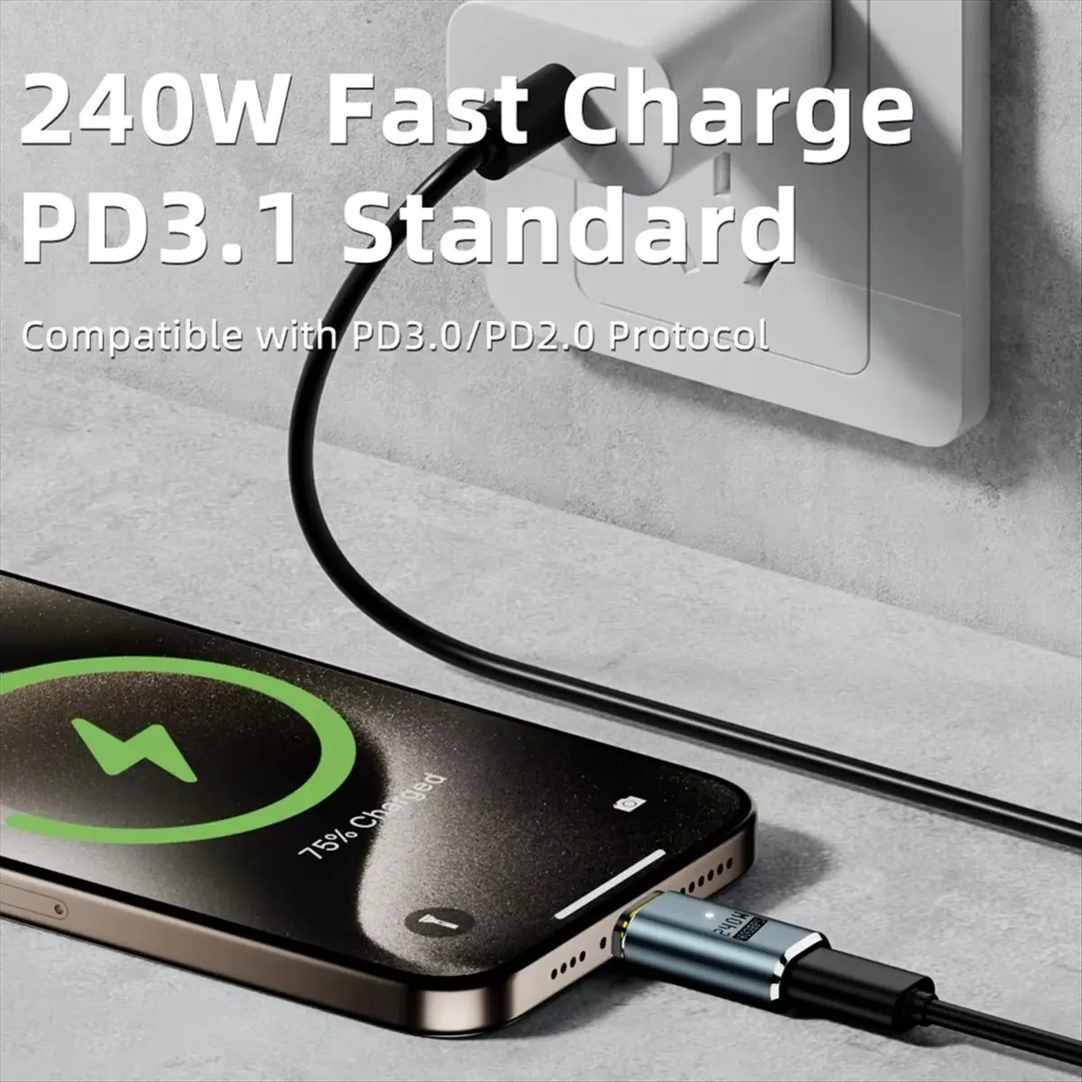 * يوم واحد وظيفة كاملة 240 واط محول الشفط المغناطيسي نوع C ذكر مدار أنثى شفط مغناطيسي أخضر رمادي #4