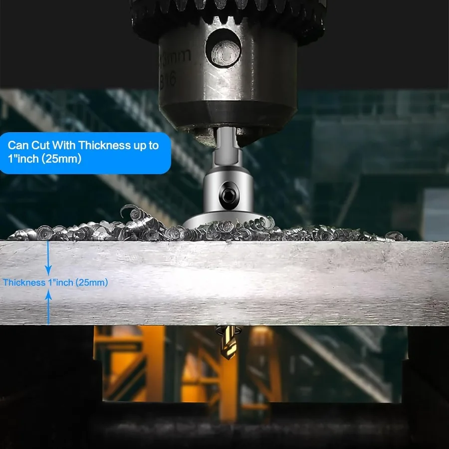 TCT هول المنشار مجموعة 2 حزمة من 1 2 12 مللي متر الثقيلة كربيد التنغستن يميل ثقب القواطع للفولاذ المقاوم للصدأ معتدل الصلب النحاس الحديد B #6