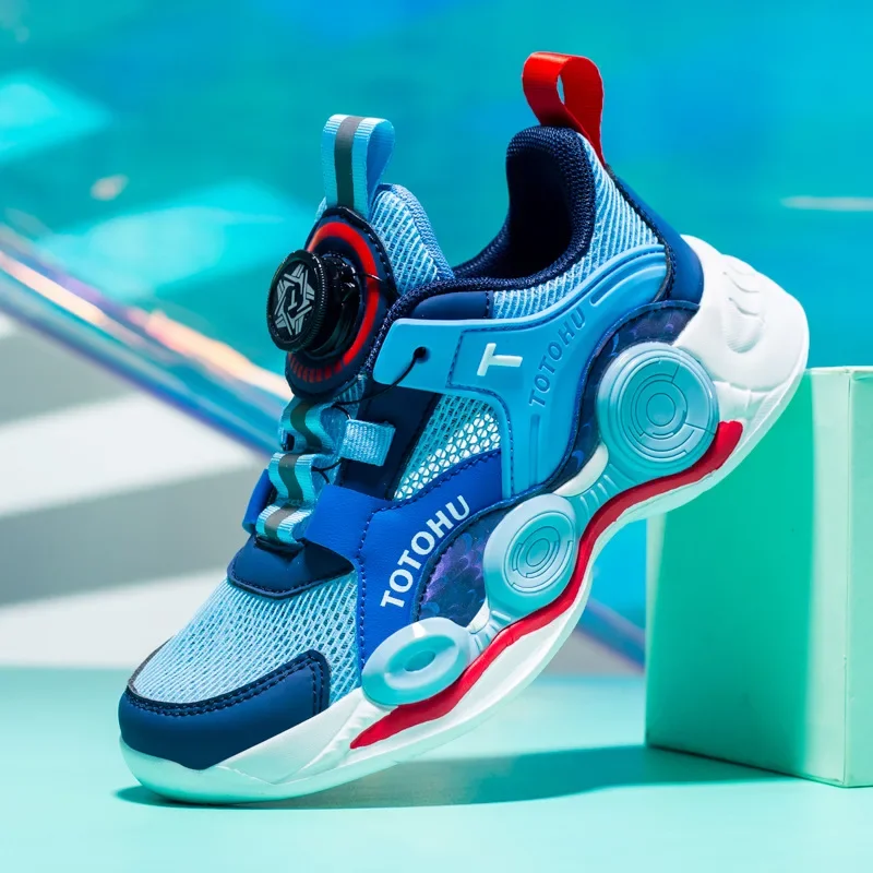 Kinder Sneakers 2024 Lente/Zomer Nieuwe Mode En Veelzijdige Medium En Grote Kinderen Schoenen Mesh Meisjes Hardloopschoenen