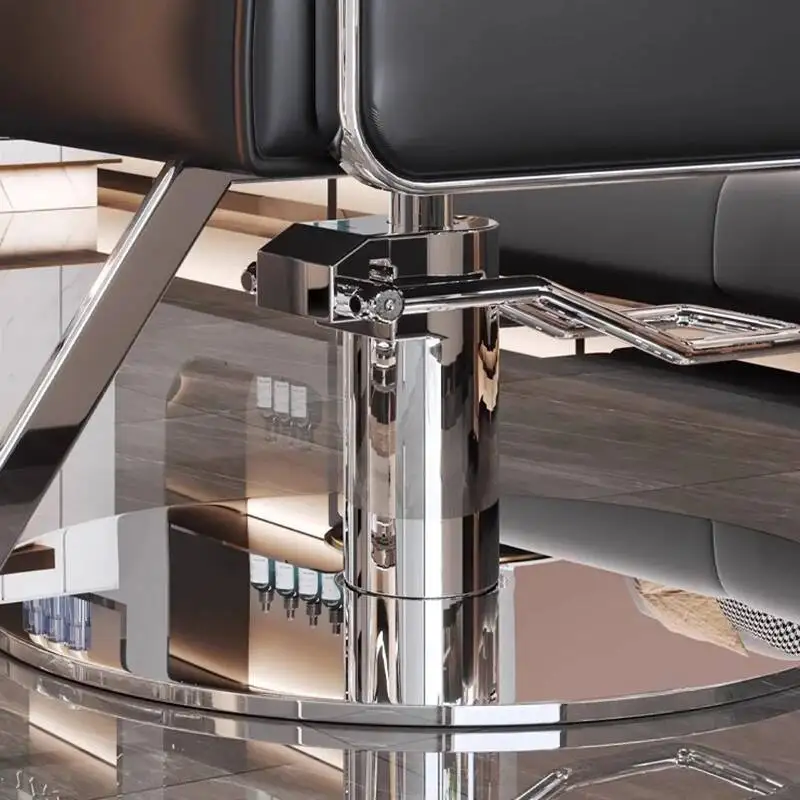 كراسي حلاقة رائعة وحديثة كلاسيكية أوروبية ساحرة كراسي صالون عصرية متعددة الاستخدامات أثاث صالون Bancos Con Ruedas #3