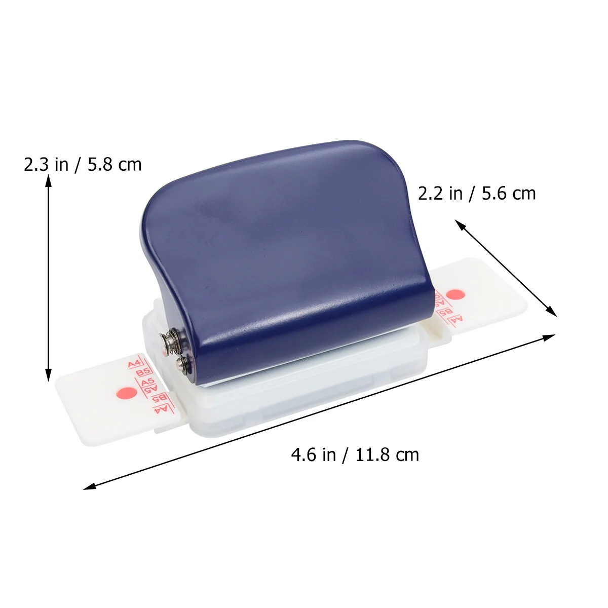 1 قطعة ثقب البلاستيك الأزرق الناخس DIY بها بنفسك دليل يده أداة مقاومة للانزلاق للمدرسة مكتب سجل القصاصات دفتر فضفاضة ورقة الناخس #6