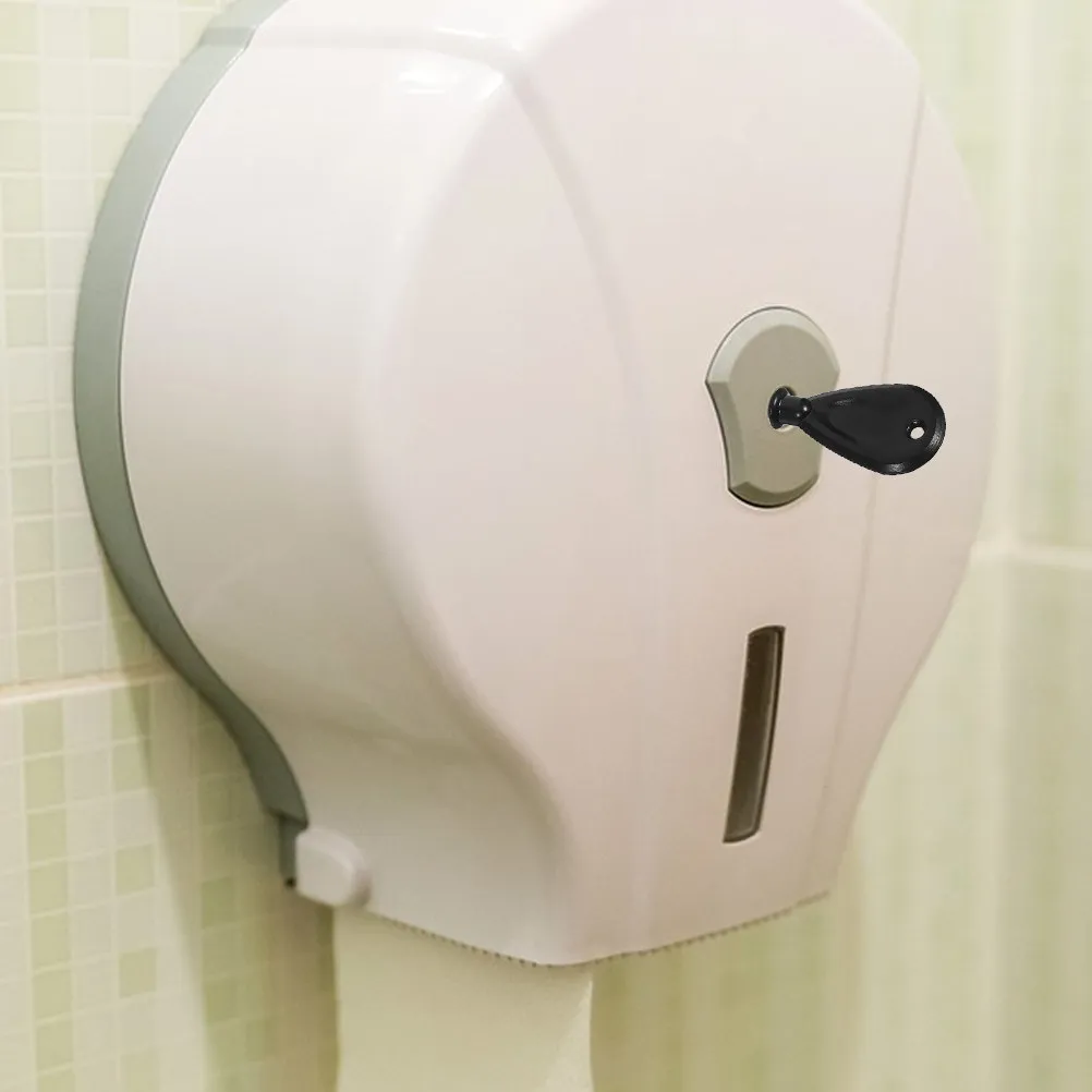 2Pcs Toilet Paper Dispenser Key Set Easy Open Replacement Key for Commercial Paper Towel Holder Office Restaurant