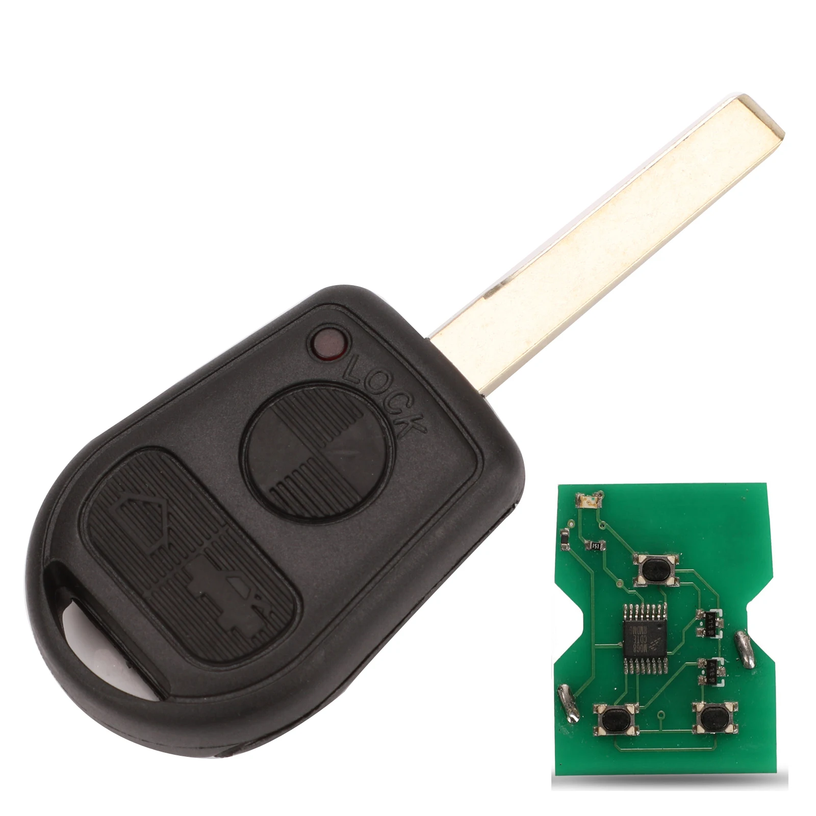 Jingyuqin Fernbedienung Auto Schlüssel 315/433 Mhz ID44 Chip Für BMW Z3 E31 E32 E34 E36 E38 E39 E46 Steuer Schlüssel HU92 HU58 Klinge