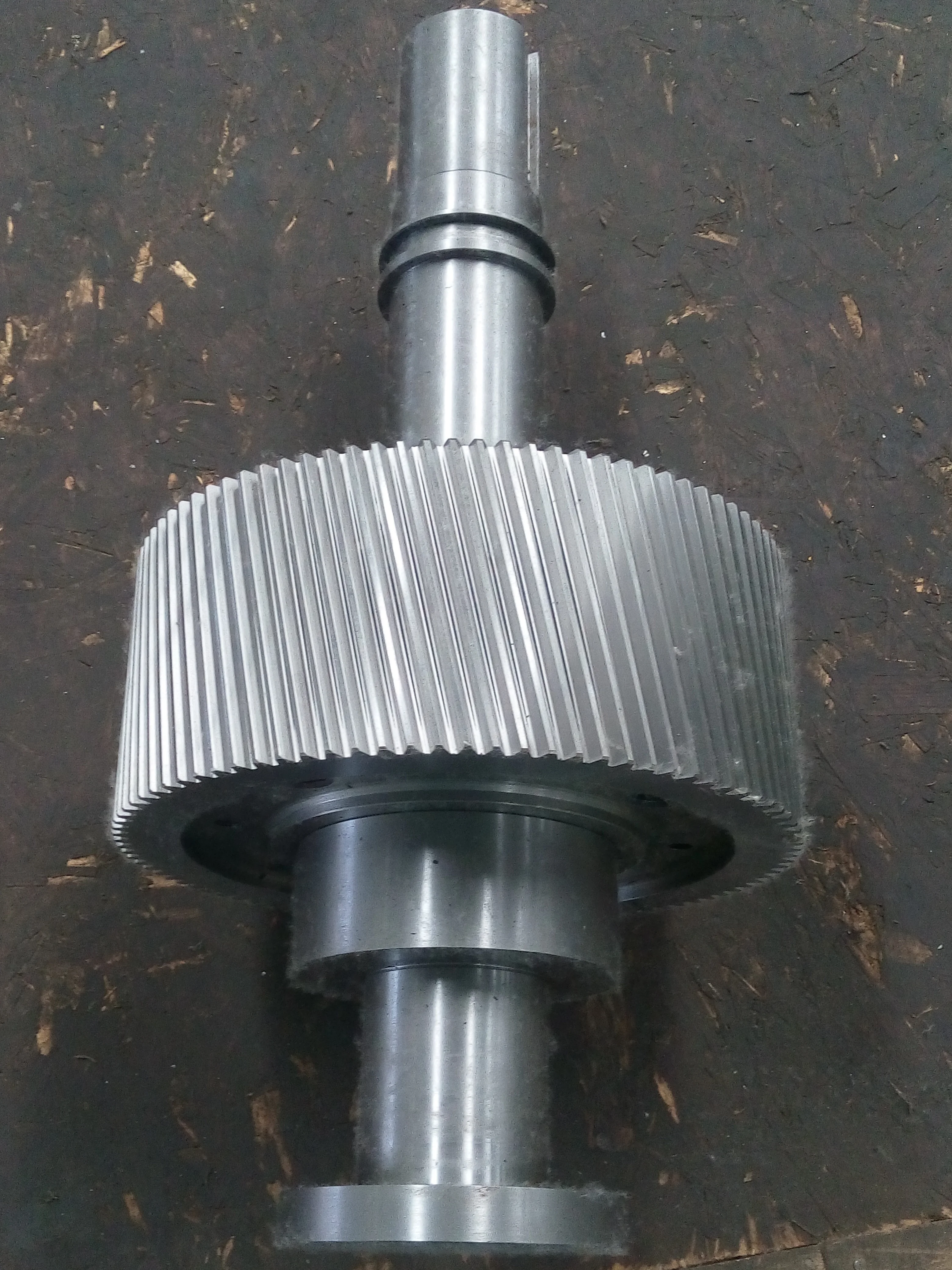 Heavy Machine Part Forged Custom Steel  Forging Helical Spline Gear Shaft Large Gear Shaft