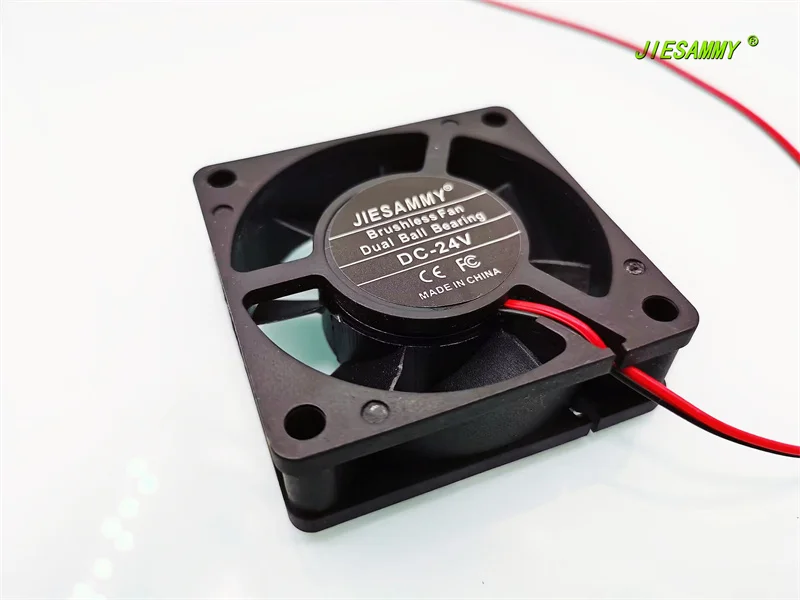 JIESAMMY 6020 DOUBLE BALL BEARING 6CM 24V 12V 5V Inverter Chassis Cooling Fan60*60*20MM