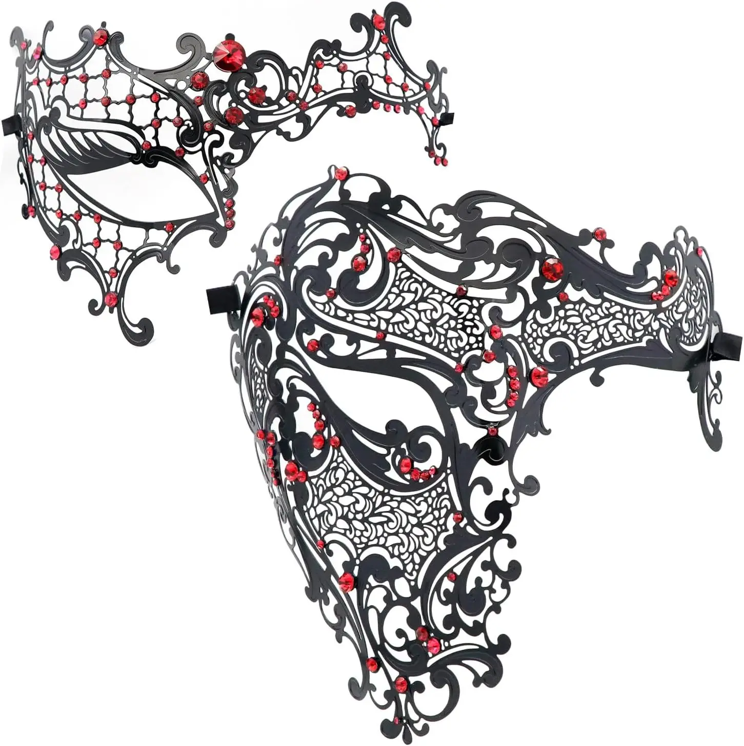 

Couples Masquerade Mask Venetian Phantom Of The Opera Laser Cut Metal Mask for Ball