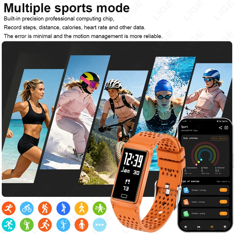 Monitor de Frequência Cardíaca - Smartwatch Slim Watches For Men avaliação e preço