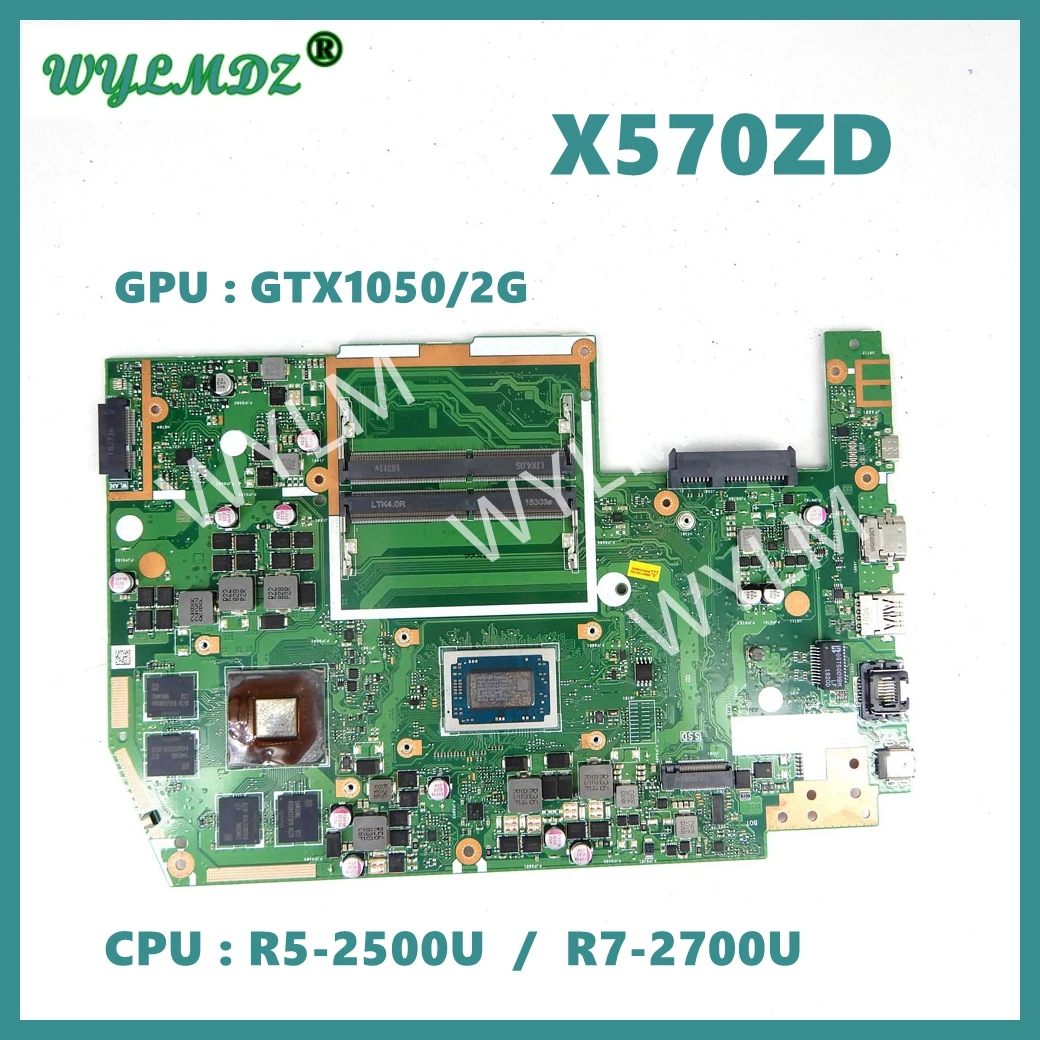 X570ZD GTX1050/2G R7-2700 CPU Mainboard REV2.0 For Asus X570 X570Z X570ZD  laptop Motherboard