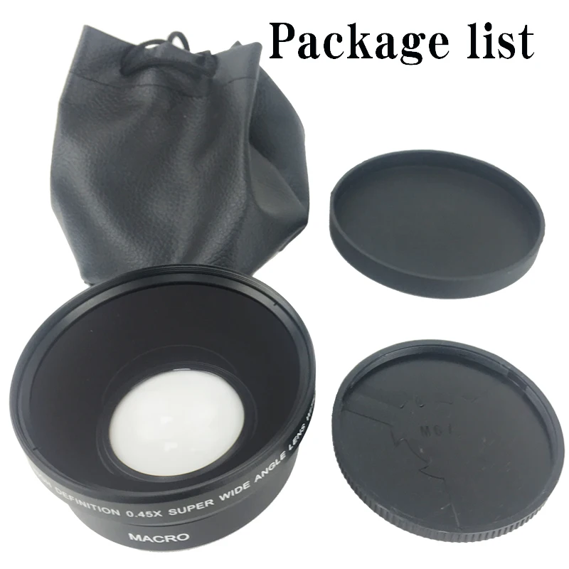 Camera Filters 67mm 0.45x Wide Angle Lens Converter 0.45X Adapter Resolution Deluxe Digital Lenses for Canon Nikkon DSLR Camera