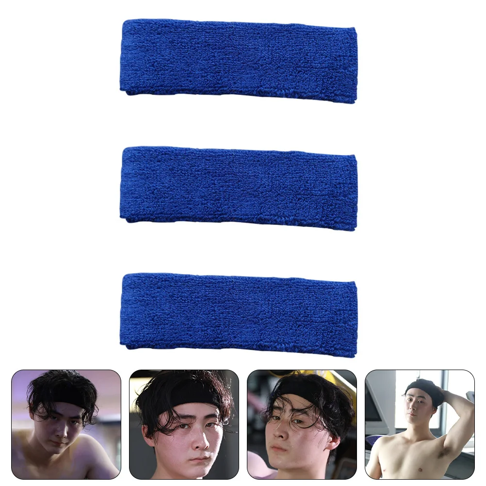 

3Pcs Sports Headband Breathable Elastic Hairband Sweat Absorbing Running Fitness Yoga Hair Wrap Accessories Breathable Headband