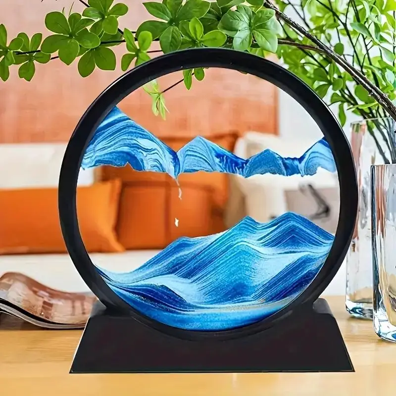 Quicksand Art Dome - Mesmerizing Moving Sand Display, Perfect for Home & Office Decor