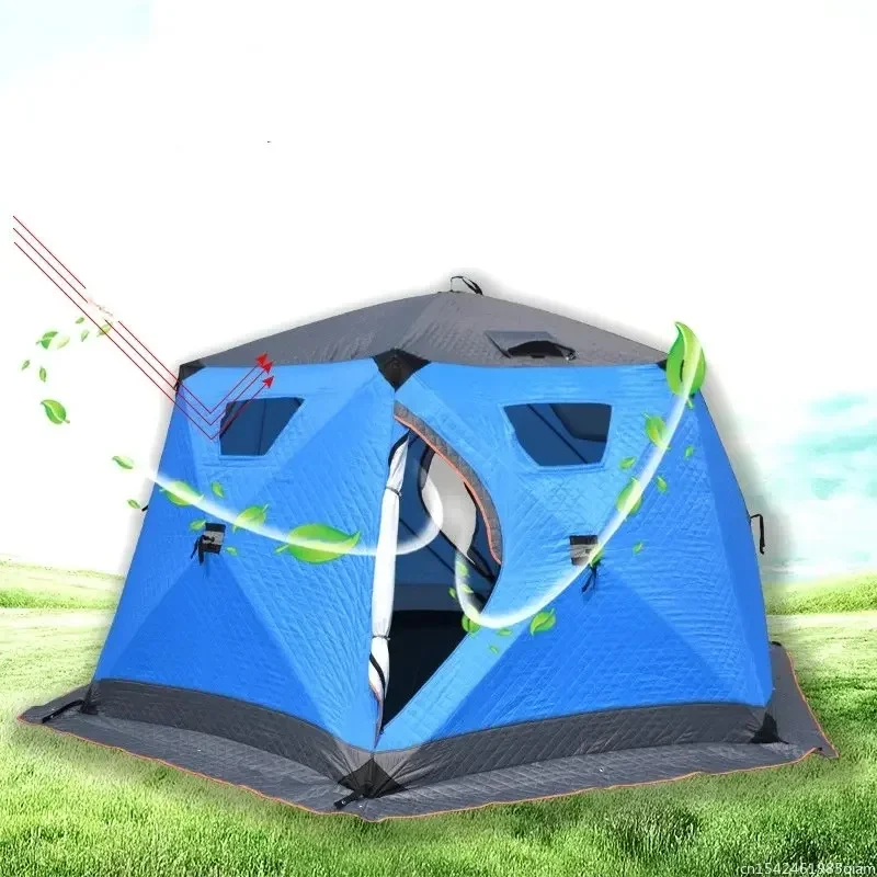 Hexagon one-touch tent awning screen outdoor traveler tent equipment camping Thick folding portable full-automatic new