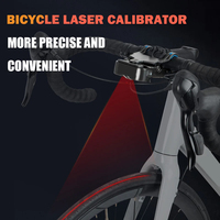 Bike Saddle Calibrator Bike Tool Bicycle handlebar Laser Aligner Seat Center Adjuster Measurement Tool Aligning Indicator Tool