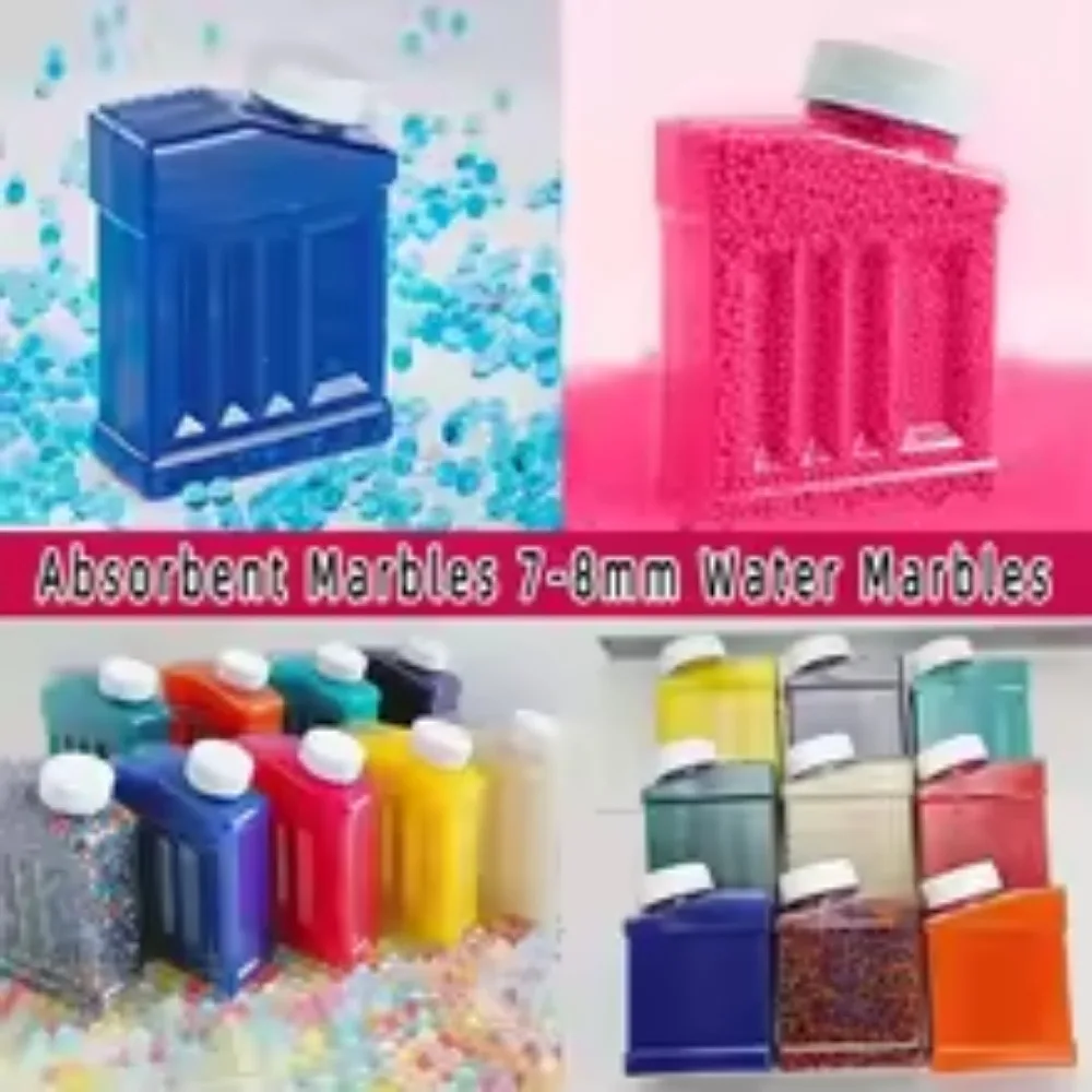 Recarga de munición, bolas de agua, cuentas de Gel, balas de chorro, bola a base de agua de arcoíris para pistola de galones, juguete, accesorios de juego familiar para niños