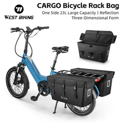 WEST BIKING Bike Rack Cargo Bag Trunk Pack Large Capacity Bicycle Rear Seat Pannier Rear Double Side Bike Bag Outdoor Cycling