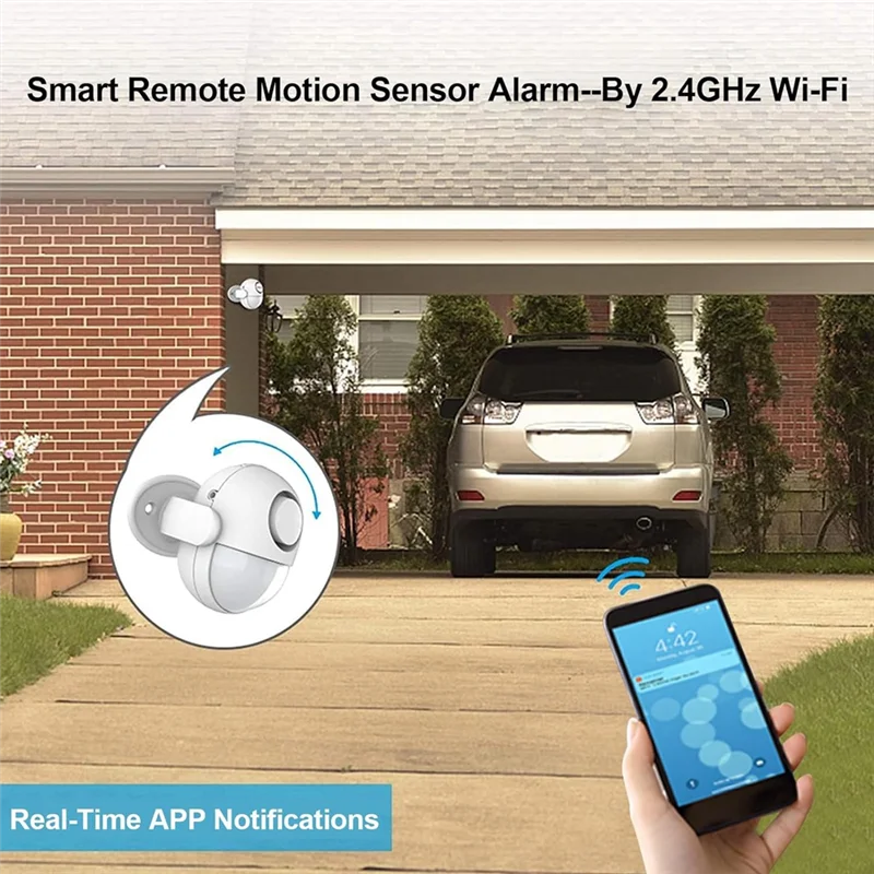 SQPP-Wifi Sensor de movimiento inteligente sistema de alarmas Detector de movimiento al aire libre resistente a la intemperie inalámbrico infrarrojo Detector de movimiento de seguridad