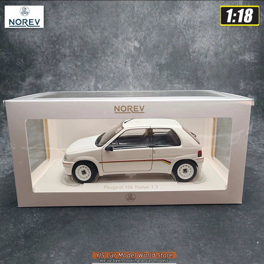 NOREV 1/18 Scale Peugeot 106 Rallye 1.3 1993 Static Car Model Diecast Model Ornament Holiday Gift Collection