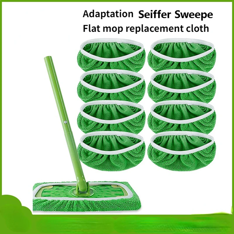 Swiffer Flat Mop Cloth, Absorbent Sponge Replacement Cloth Cover, Household Dry and Wet Rotary Mop Cloth, 2Pcs