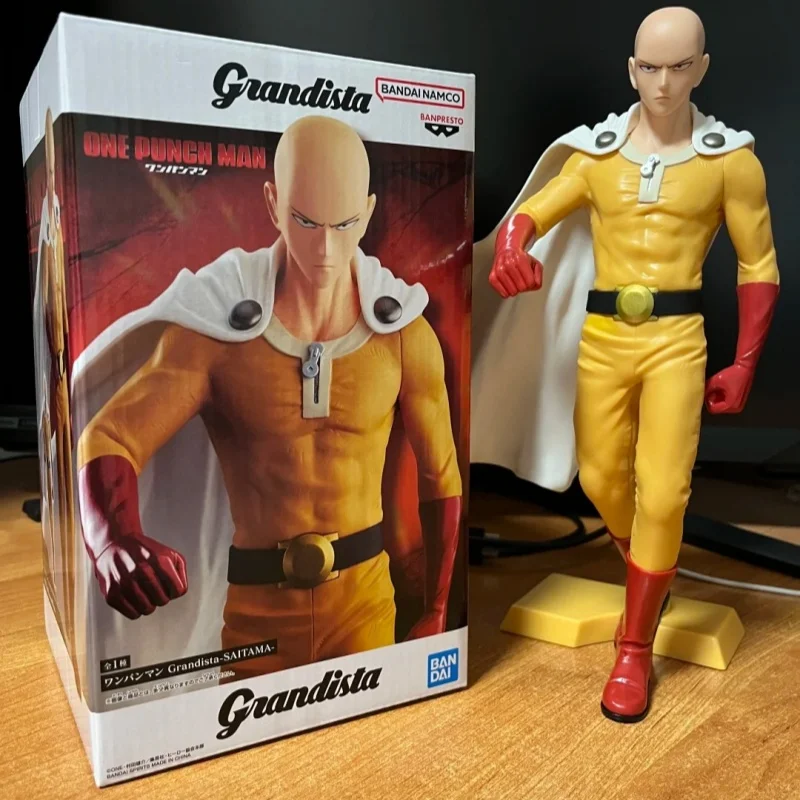 

Bandai Spirits Original Model Decoration One Punch Man Saitama Grandista Anime Cartoon Garage Birthday Gifts Toys