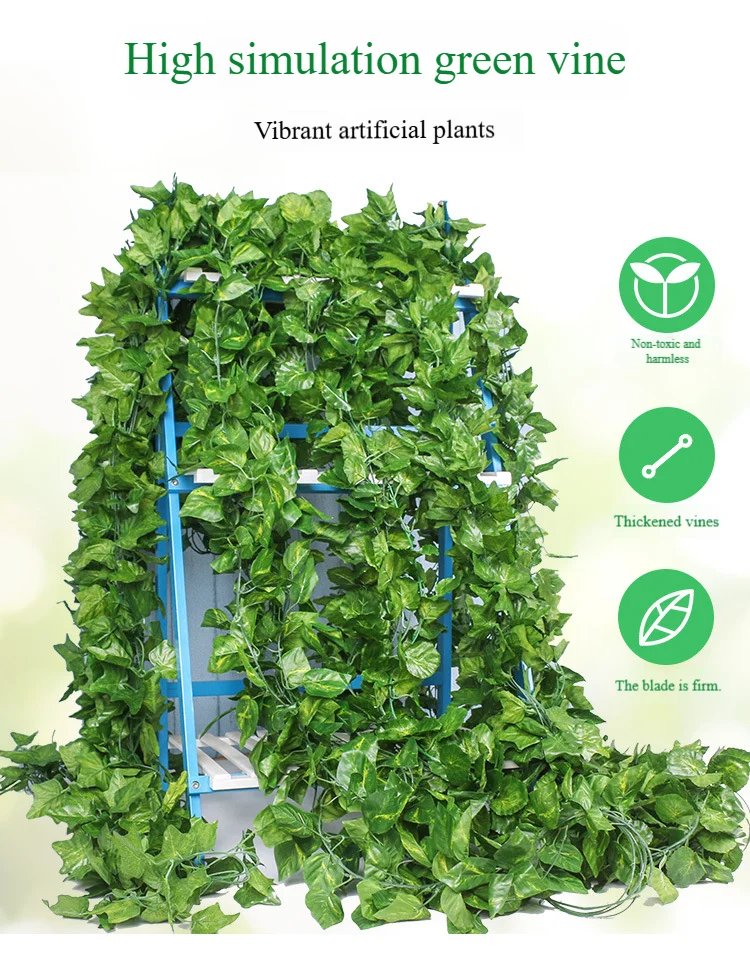 

5PC Home Decoration Artificial vine Fake Green Plant Indoor And Outdoor Decor Weddings And Festival Artificial Flower Decoration