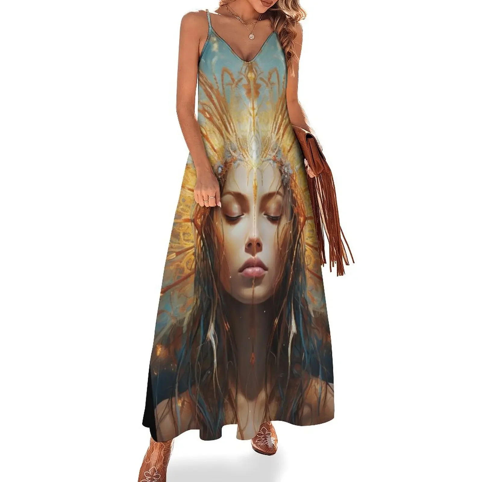 

Connected to Intuition Sleeveless Dress Prom gown long dresses for women long dress women