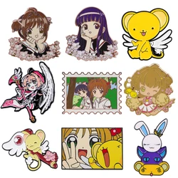 Cute Anime Sakura Lapel Pins for Backpack Cute Enamel Pin Girls Women's Brooches Metal Badges Jewelry Accessories