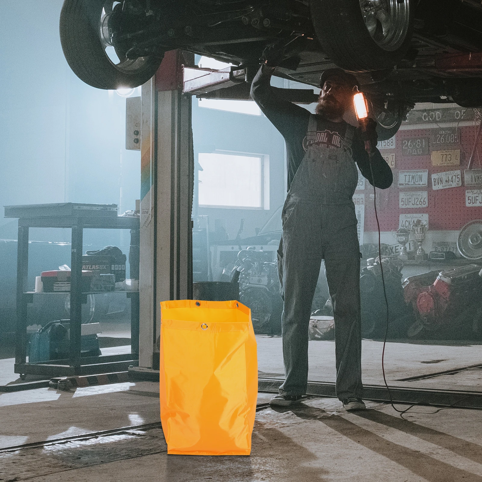 

Сменная сумка для тележки Janitorial, холщовый материал, большая вместительная складная легкая сумка для чистящей тележки для использования Janitorial