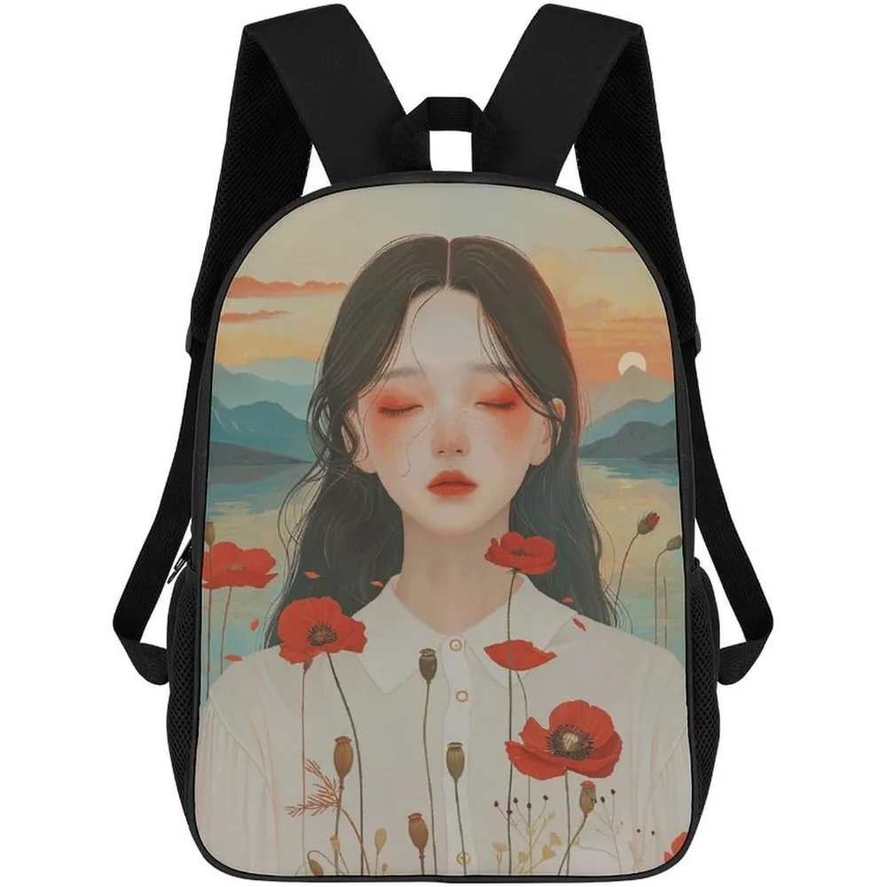 

Long Hair Beauty Bookbag - Ultra Lightweight Portable Backpack Work Travel Backpack For Men Women Fits 16 Inch Notebook