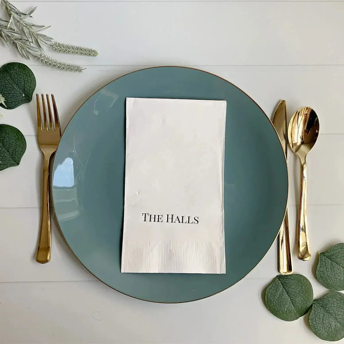 

Personalized Dinner Napkins | Guest Towels