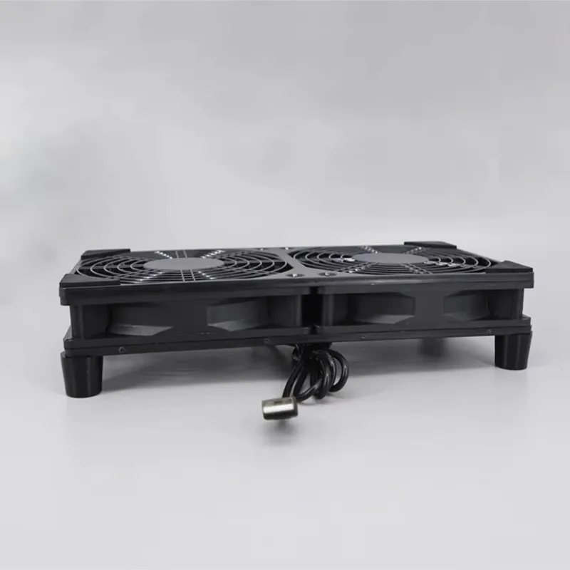 

Вентилятор для охлаждения роутера, DIY кулер для ПК, ТВ-приставки, беспроводной, бесшумный, тихий, питание от USB DC 5V, 120x240 мм, двойной вентилятор 12 см с винтами, защитная сетка E2