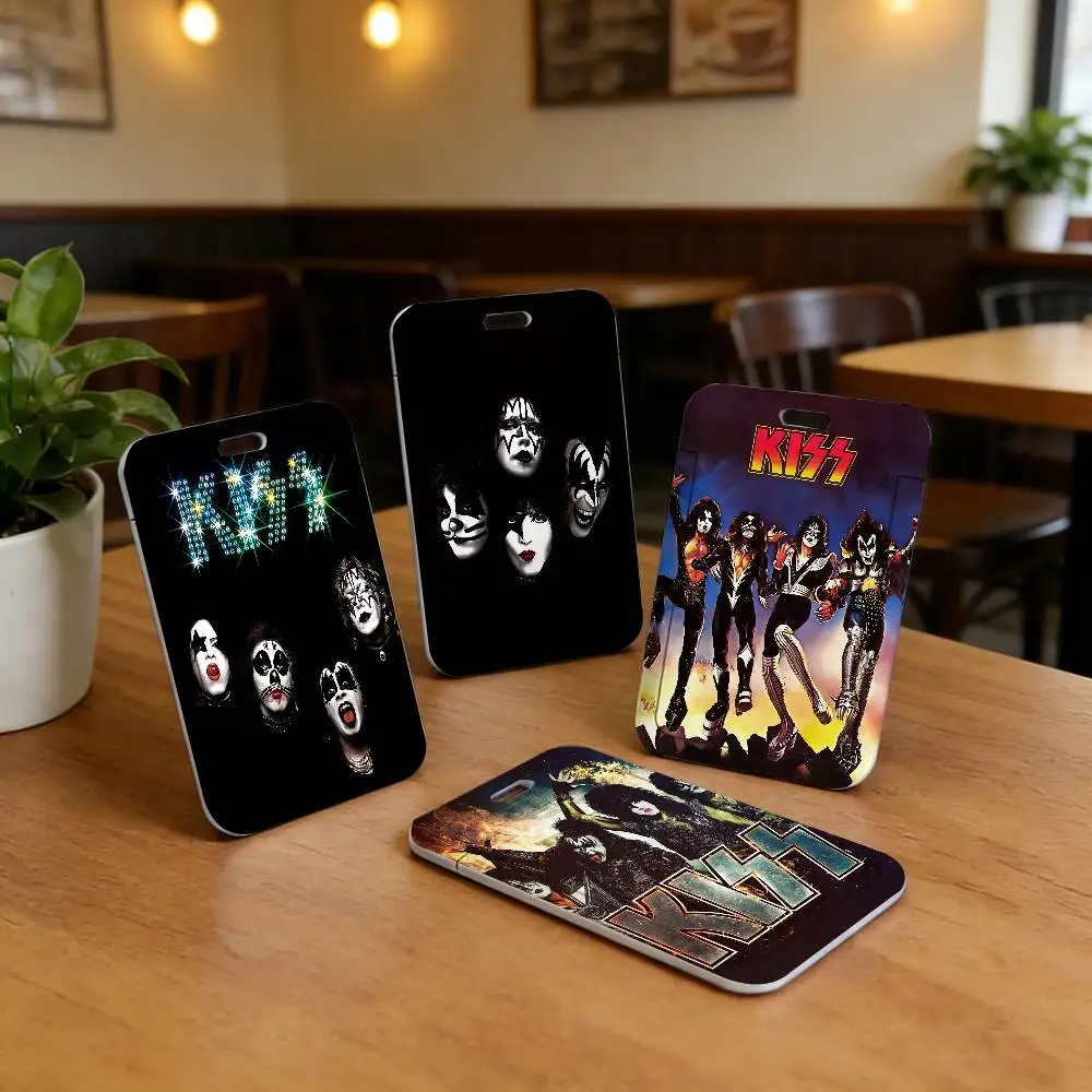 Rockband K-Kiss Lanyard-Halsband, Kartenhüllen, Idol-Kartenetui, Ausweishalter, Ausweishülle mit Hängeseil