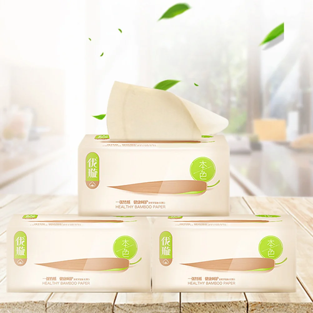 6 قطعة 6 عبوات مناديل المناشف الورقية لب الخيزران للاستخدام اليومي منديل فندق مطعم بار مرحاض عام توريد