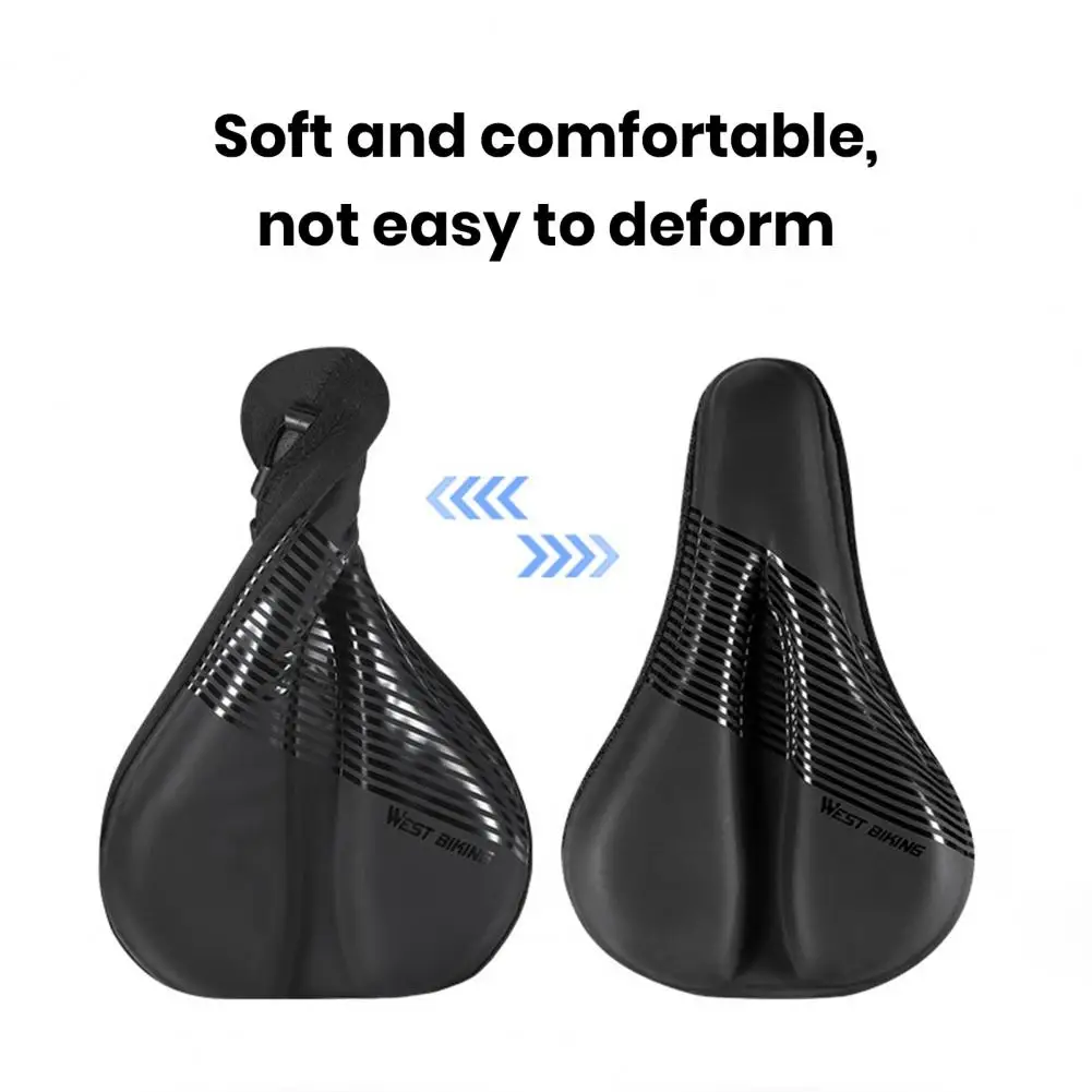 ฟองน้ำซิลิโคน bantal Kursi ฟองน้ำนิ่มเด้ง bantalan jok sepeda bantal Kursi สบาย3D นุ่มหนาสำหรับภูเขาเป็นเวลานาน